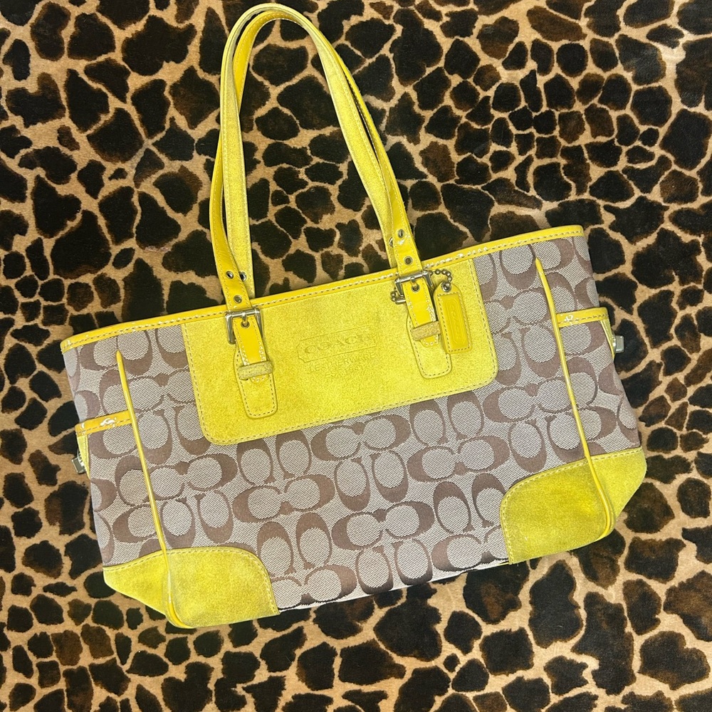 Coach ‘2014’ Vintage Classic Print Shoulder Tote